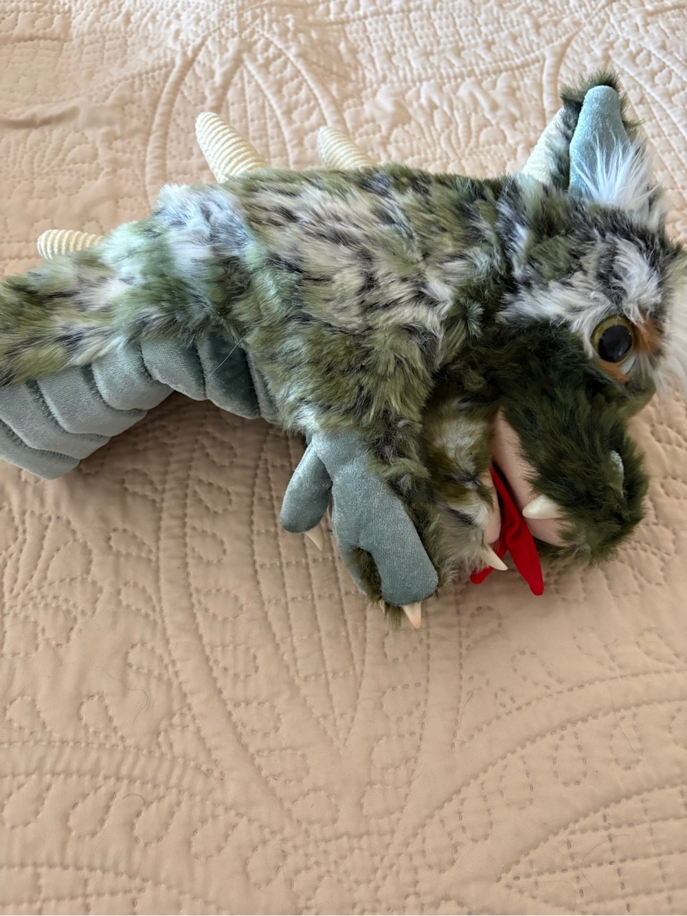 Folkmanis dragon puppet.